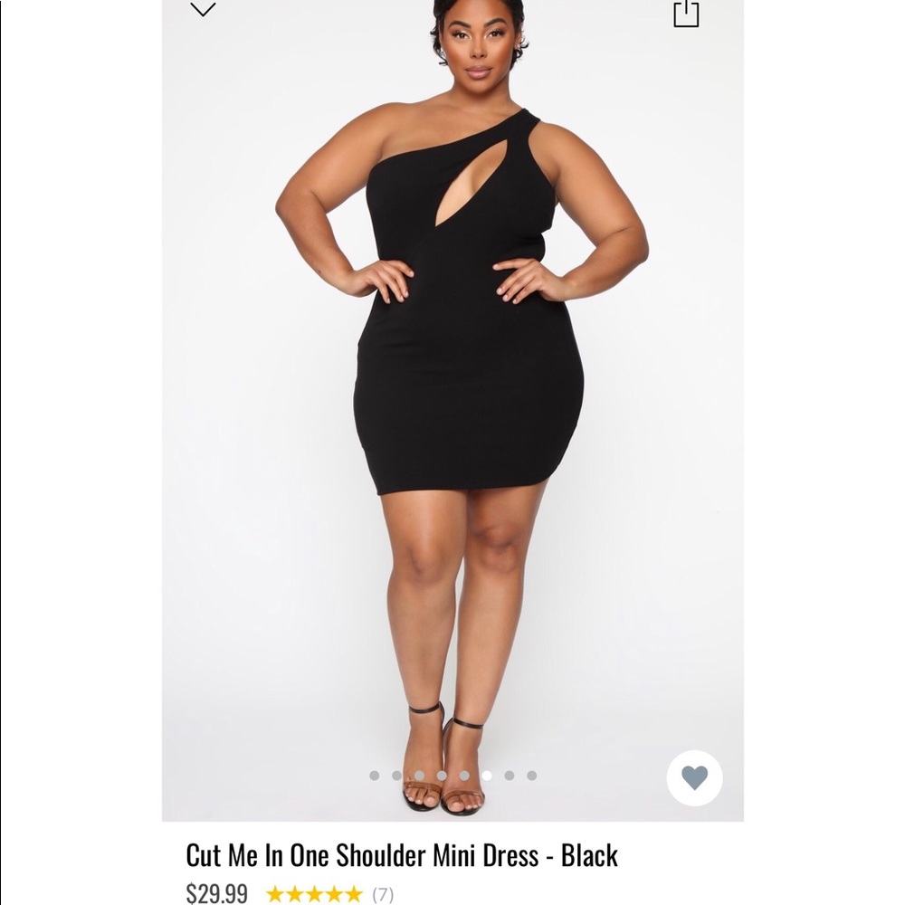 Fashionova Cut Me In One Shoulder Mini Dress